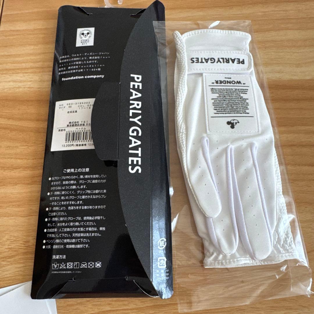 即購入OK 新品 パーリーゲイツ ゴルフ グローブ 両手 ミッキー ディズニー