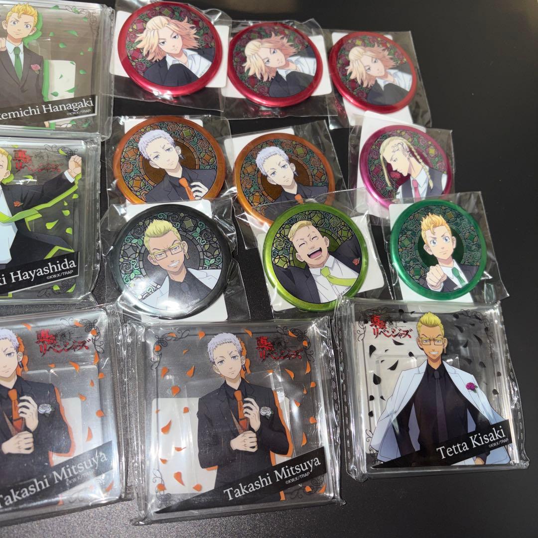 東京リベンジャーズ DMMスクラッチくじ 缶バッジ コースター 17点