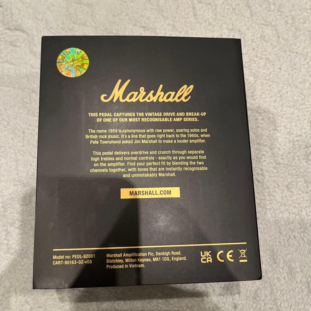 新品　Marshall 1959 ディストーション オーバードライブ ペダル