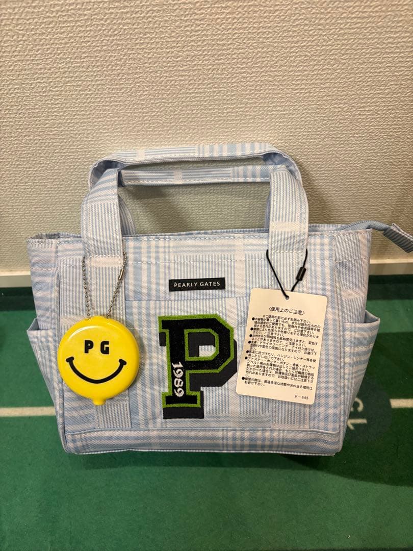 PEARLY GATES カートバック 新品未使用 水色 ストライプ