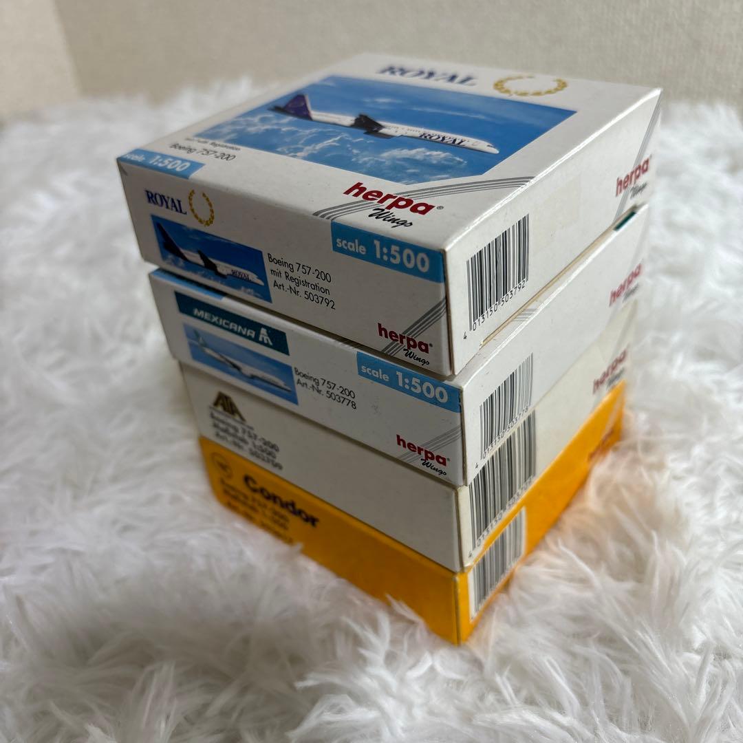 【中古】herpa Boeing 757-200 4個