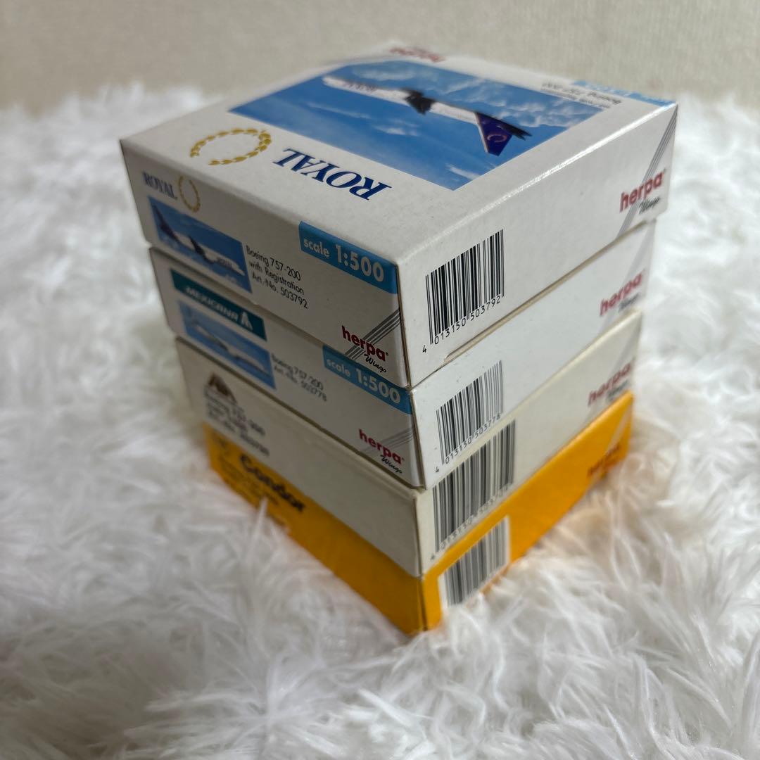 【中古】herpa Boeing 757-200 4個