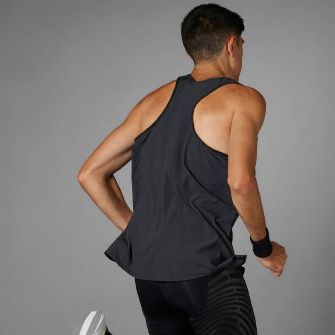 新品 adidas アディダス　メンズ　アディゼロ　ランニング　シングレット