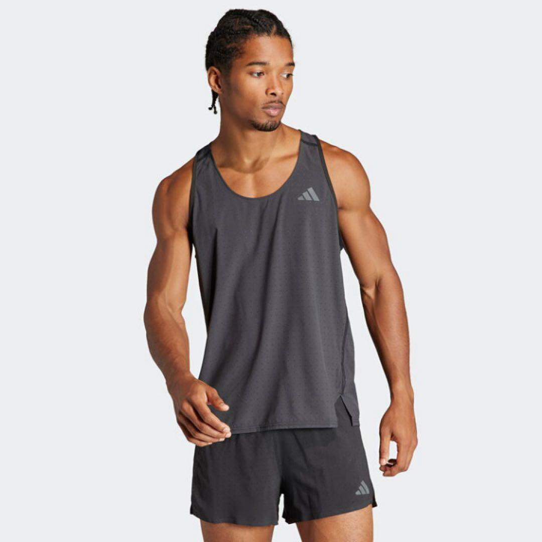 新品 adidas アディダス　メンズ　アディゼロ　ランニング　シングレット
