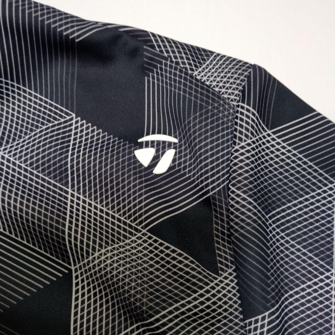 【TaylorMade】 ゴルフシャツ T-ICE サイズO 幾何学模様