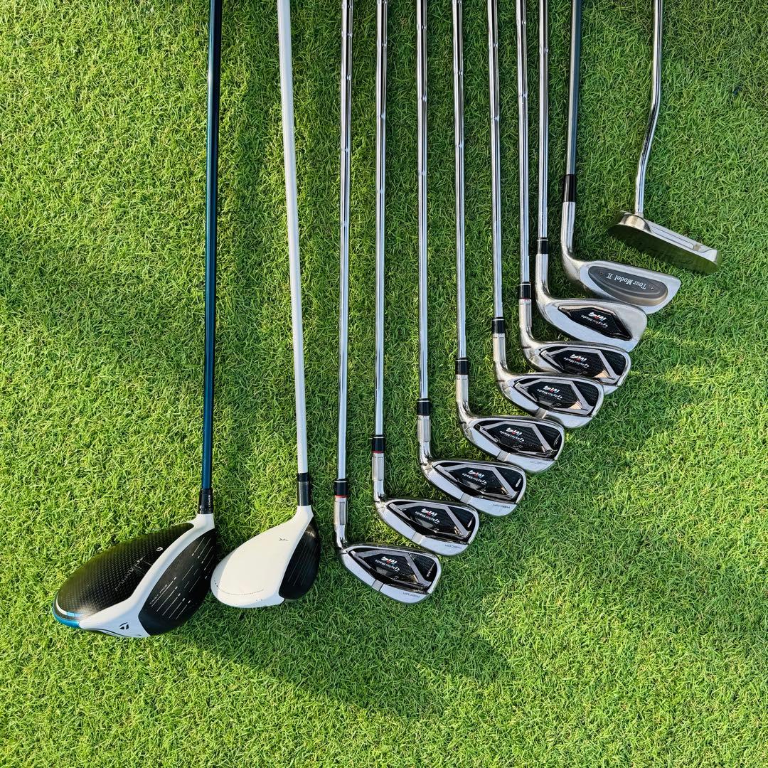 テーラーメイドフルセット SiM2MAX/RBZ/M4その他計15本バッグ等付き