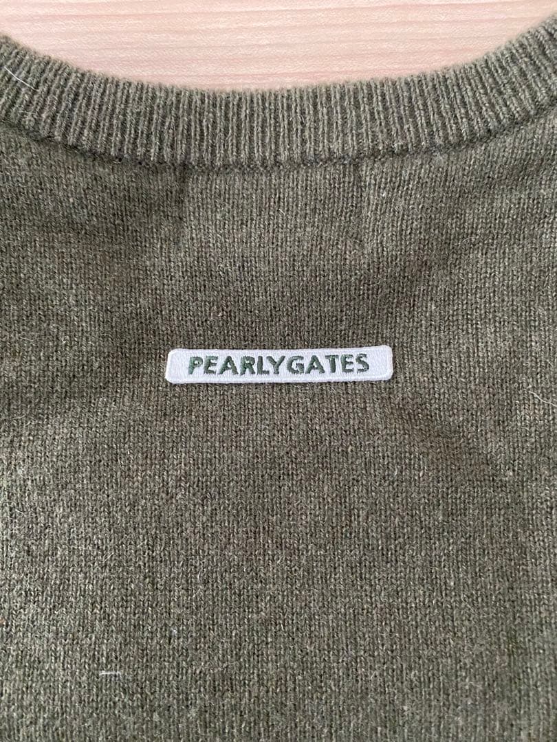 PEARLY GATES 防風蓄熱発熱オリーブ セーター