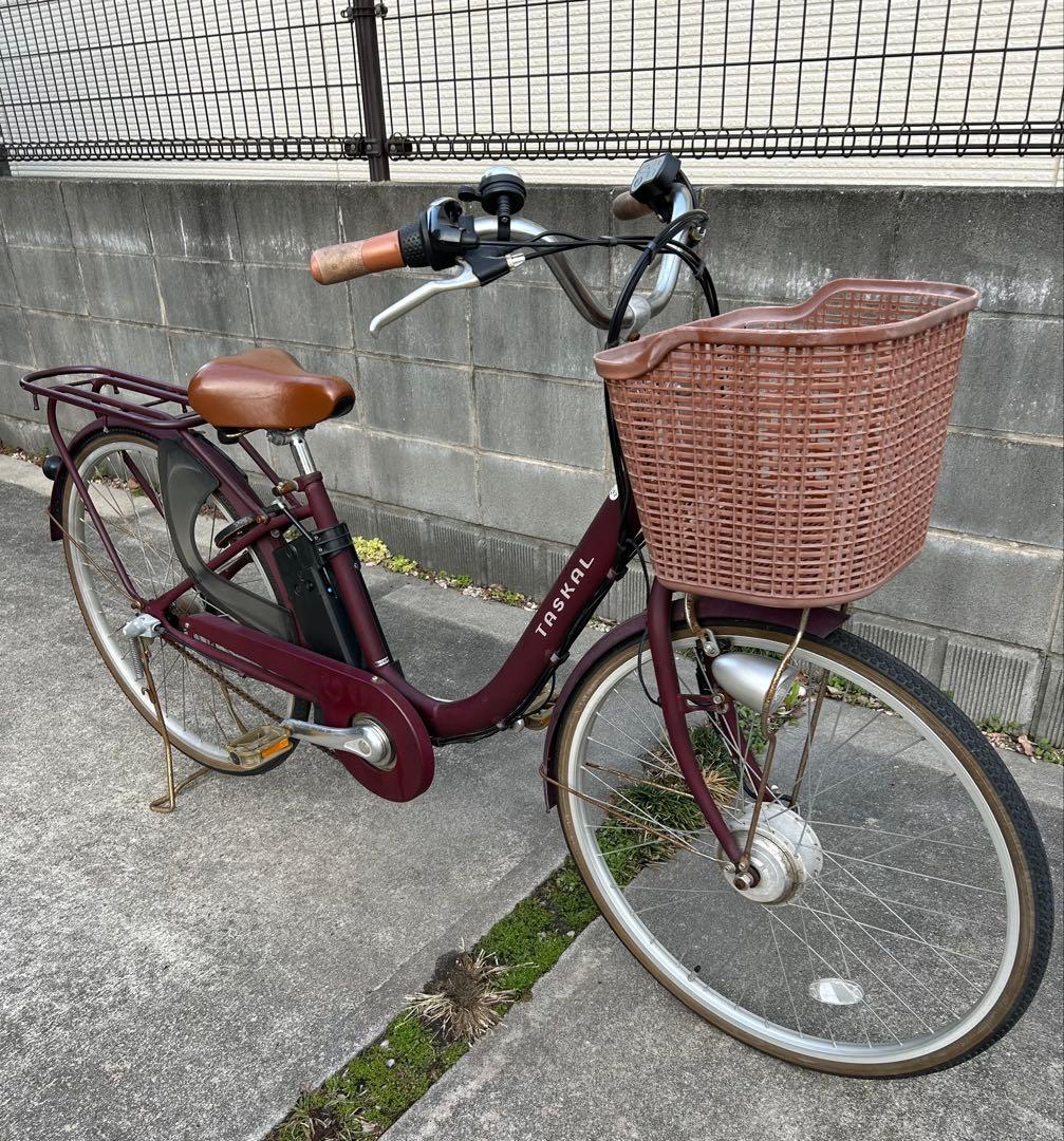 （福岡）ラオックス 電動 自転車 TASKAL アシスト 直接引取 後輪パンク