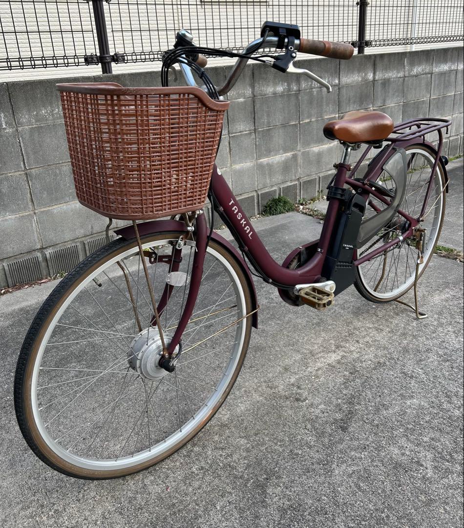 （福岡）ラオックス 電動 自転車 TASKAL アシスト 直接引取 後輪パンク