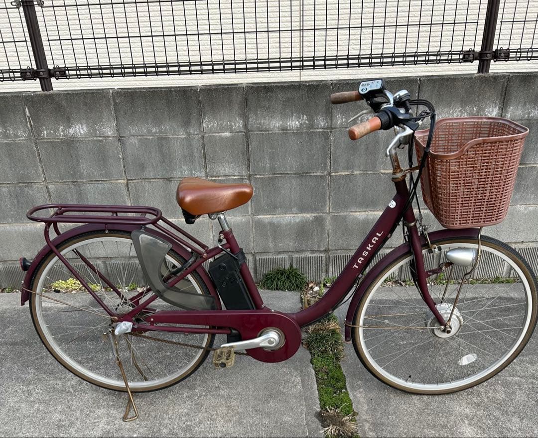 （福岡）ラオックス 電動 自転車 TASKAL アシスト 直接引取 後輪パンク
