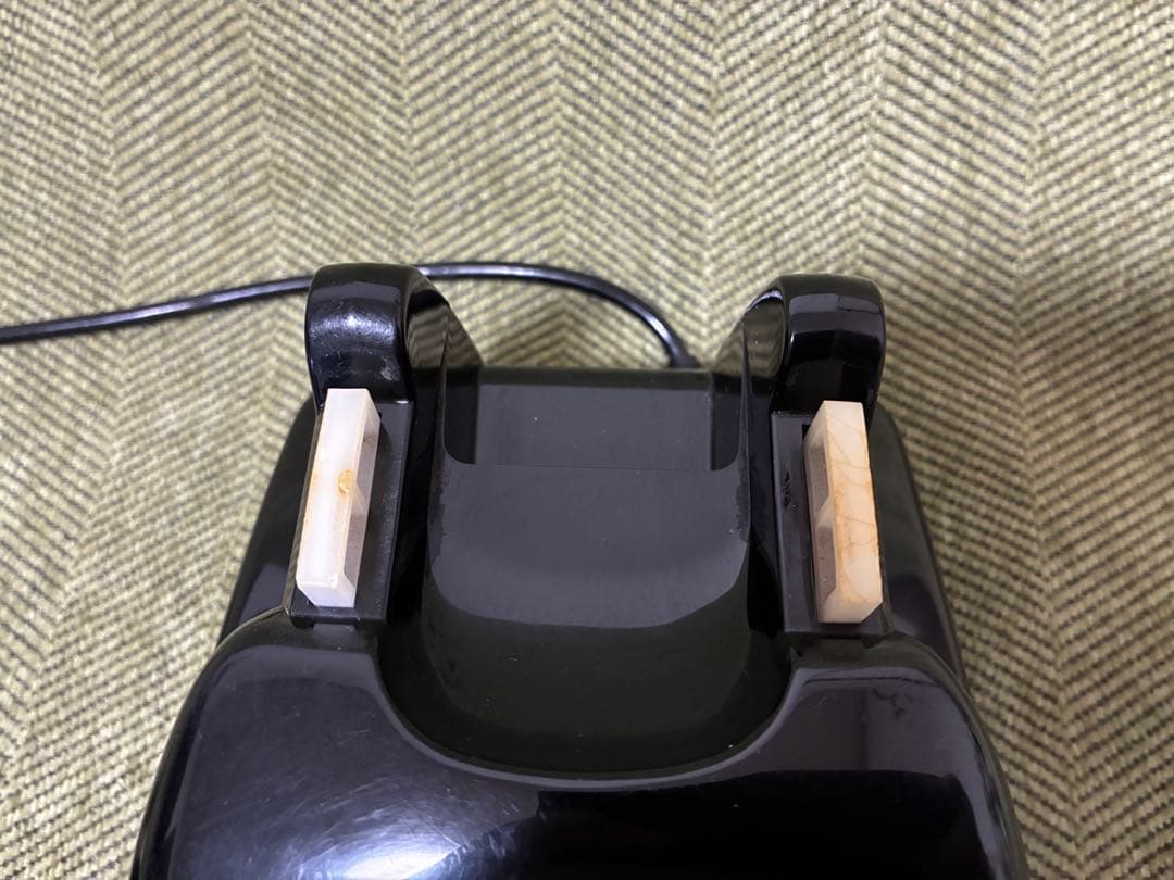 【光回線OK】黒電話 601-A2 動作品 新品端子付 ダイヤル式 昭和レトロ