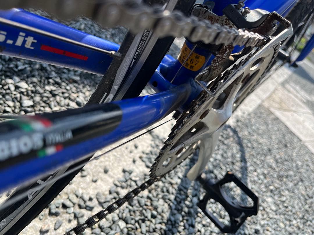 熊本　GIOS PUREの青いクロスバイク　46