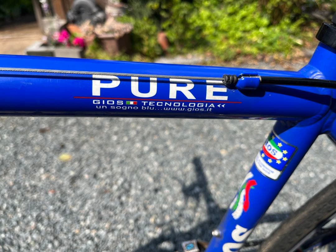 熊本　GIOS PUREの青いクロスバイク　46