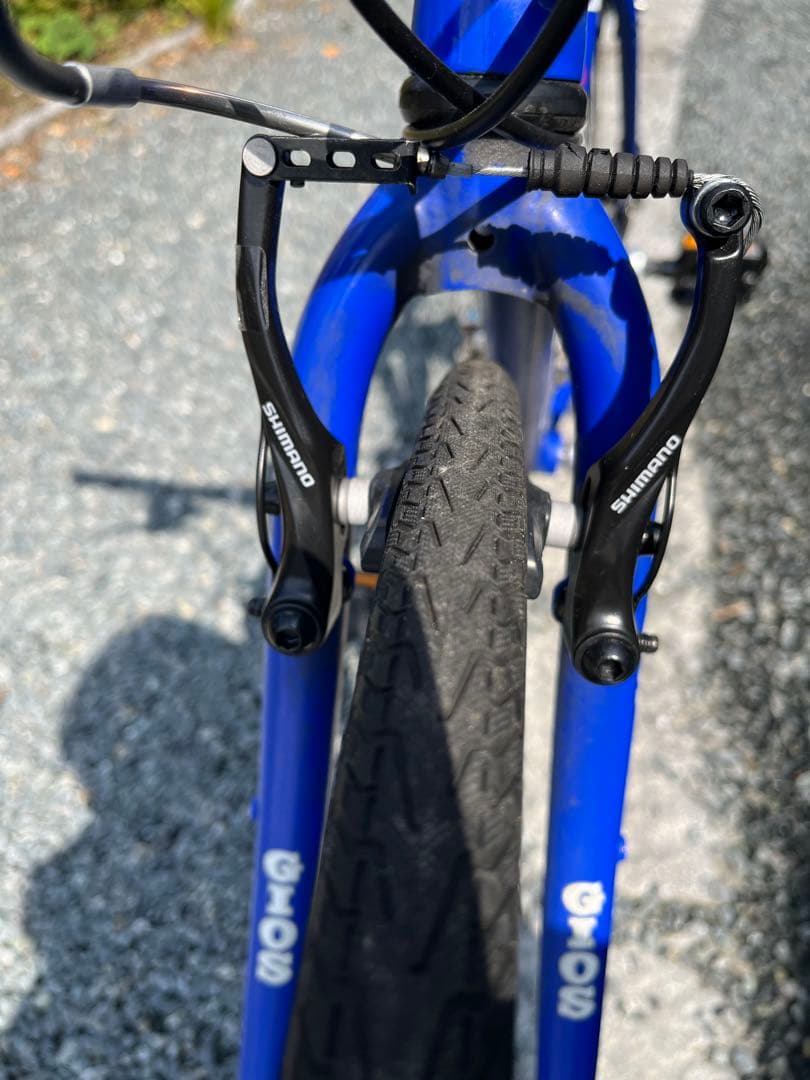熊本　GIOS PUREの青いクロスバイク　46