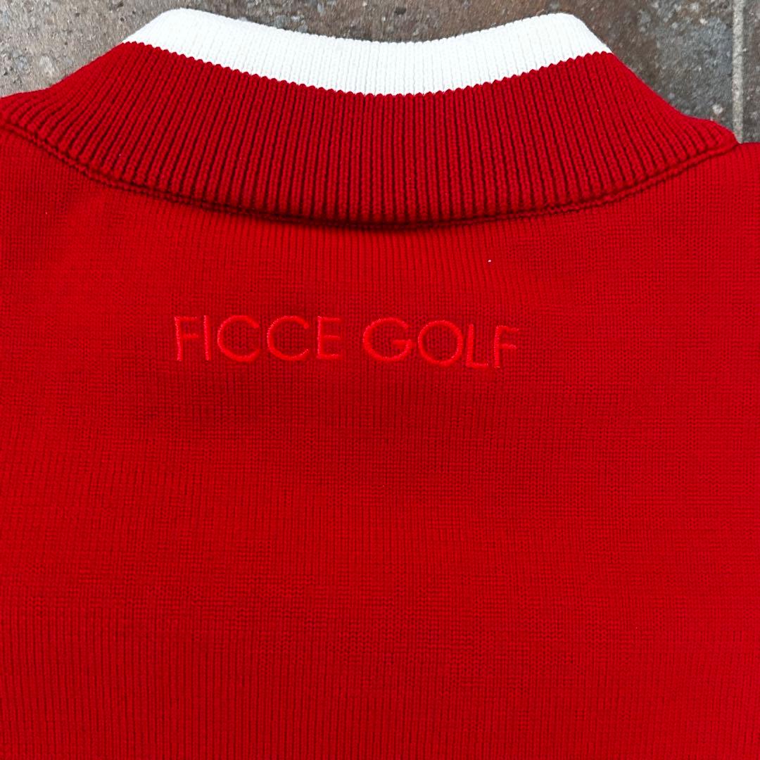 FICCE GOLF セットアップ　ジップセーター　スカート 上下セット　レッド