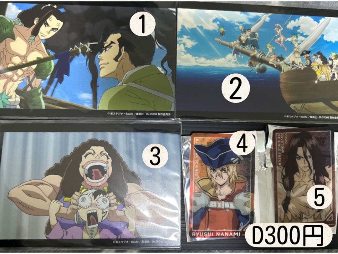 Dr.stone 千空　スタンリー　ゼノ　羽京　龍水　アクスタ　缶バッジ