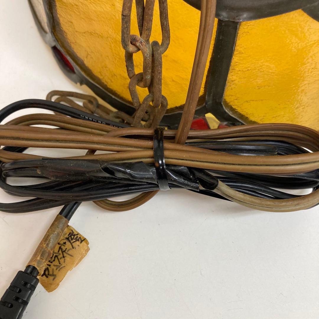 A275-5 アンティーク ステンドグラス吊り下げ照明器具 吊り下げランプ