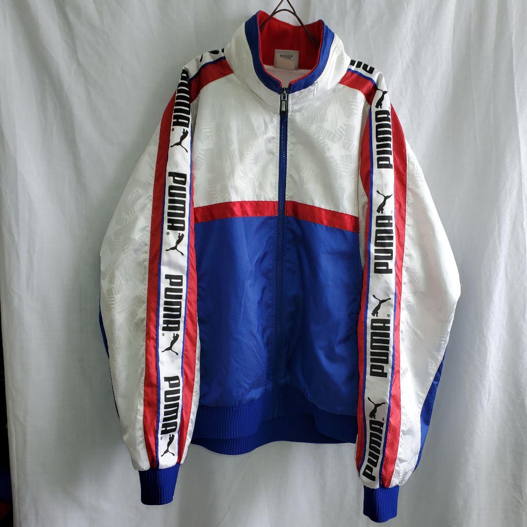 90ｓ ＰＵＭＡ デカロゴ サイドライン ジャンパー ナイロンジャケットトリコ