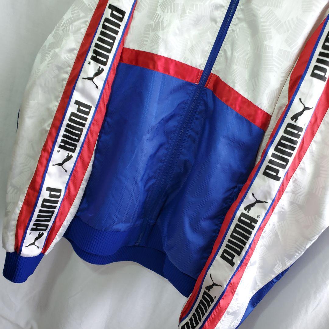 90ｓ ＰＵＭＡ デカロゴ サイドライン ジャンパー ナイロンジャケットトリコ