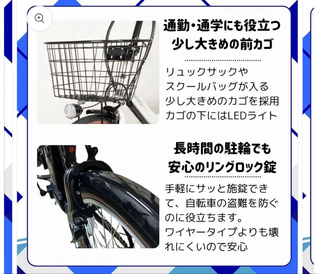 20インチ 折りたたみ電動アシスト自転車 TDN-206L