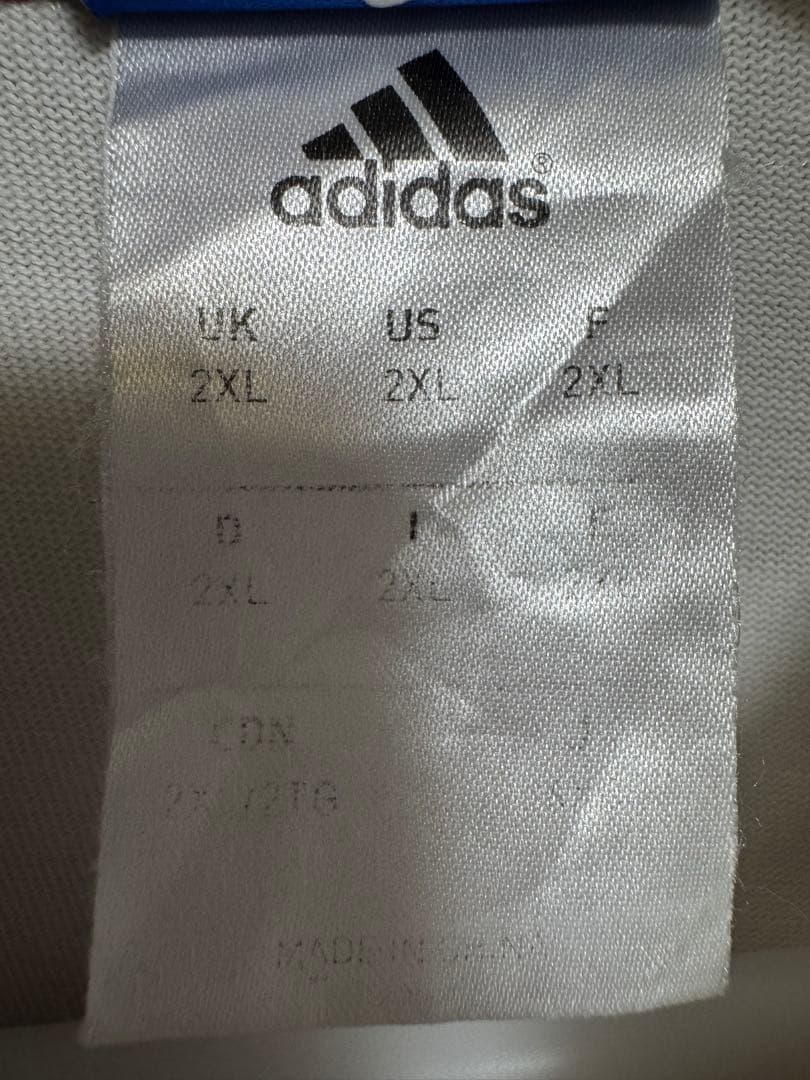 【希少品】adidas フランス代表 ポロシャツ 刺繍ロゴ 《6XL》