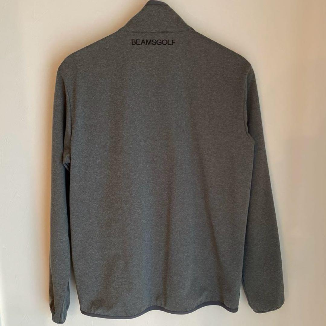 BEAMS GOLF グレー ジップ アウター ブルゾン ジャケット 裏起毛