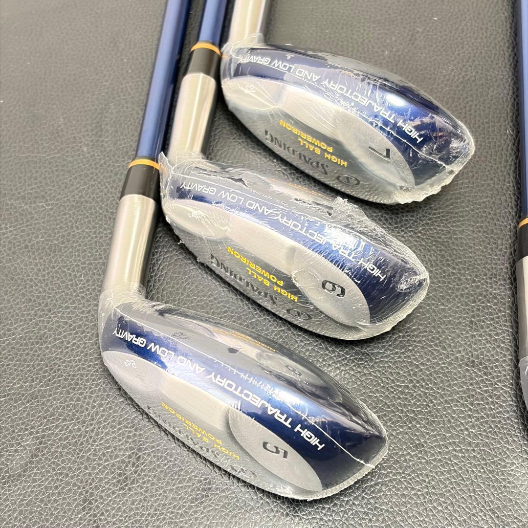 スポルディング ハイボール パワー アイアン 6本 純正カーボン S 激飛び