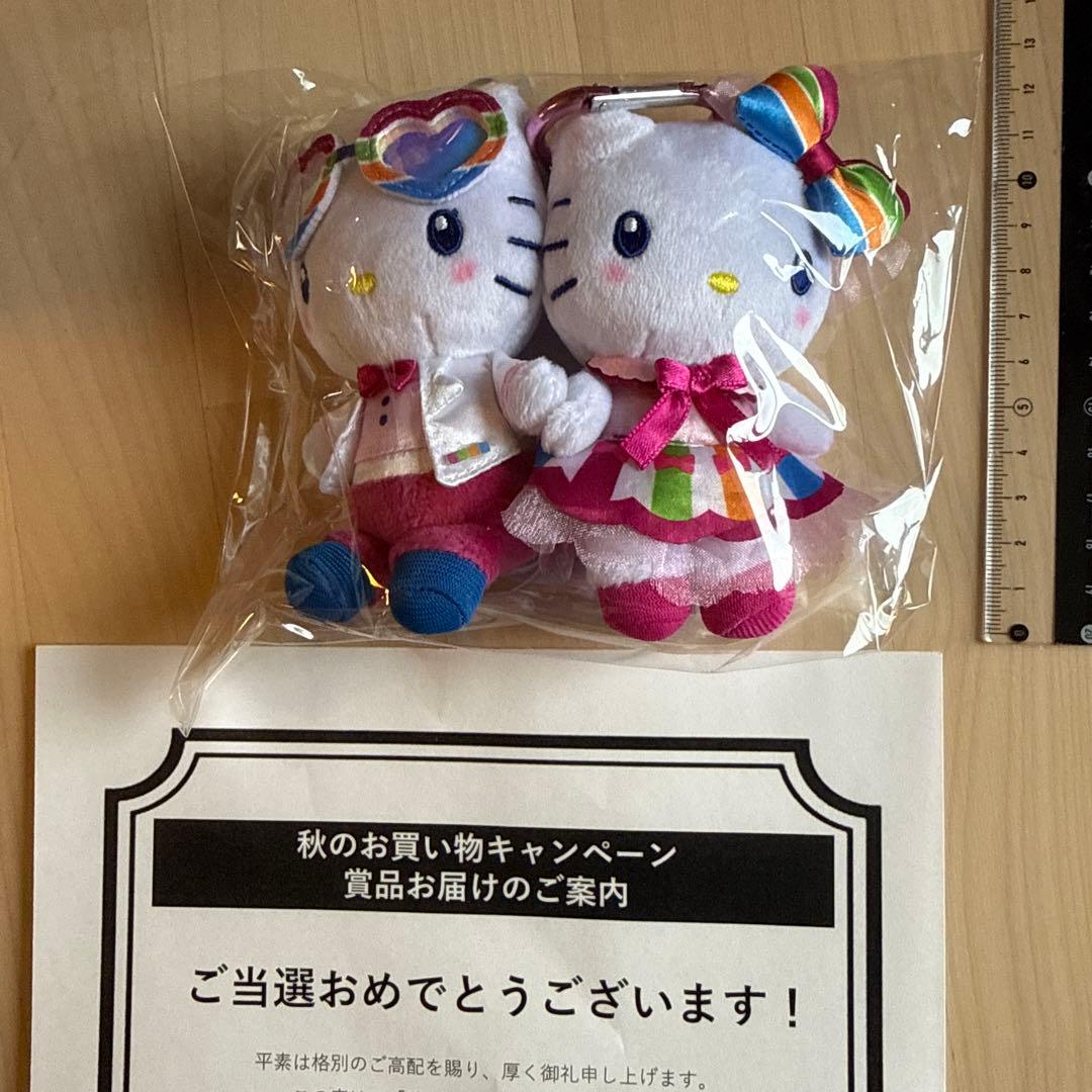 ミ*ィ様 新品未開封　iAEONハローキティ&ディアダニエル　ペアぬいぐるみチャ
