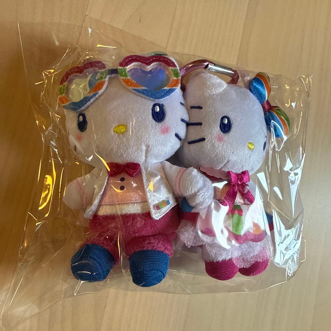 ミ*ィ様 新品未開封　iAEONハローキティ&ディアダニエル　ペアぬいぐるみチャ