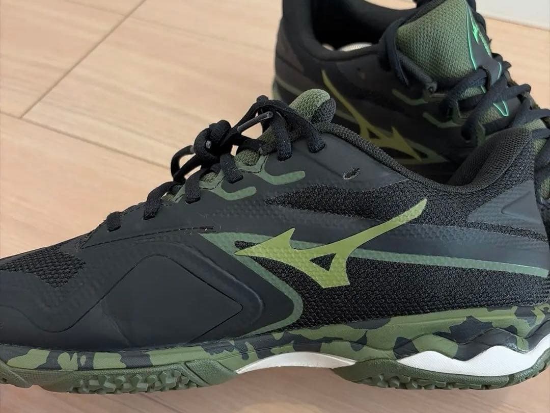 MIZUNO WAVE EXCEED LIGHT 2 テニスシューズ 黒×迷彩