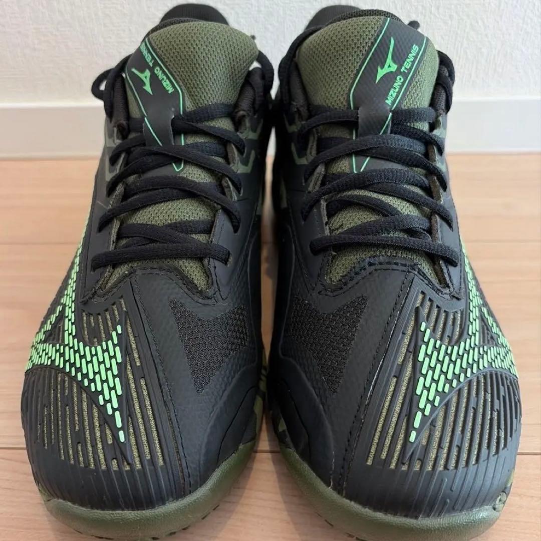 MIZUNO WAVE EXCEED LIGHT 2 テニスシューズ 黒×迷彩