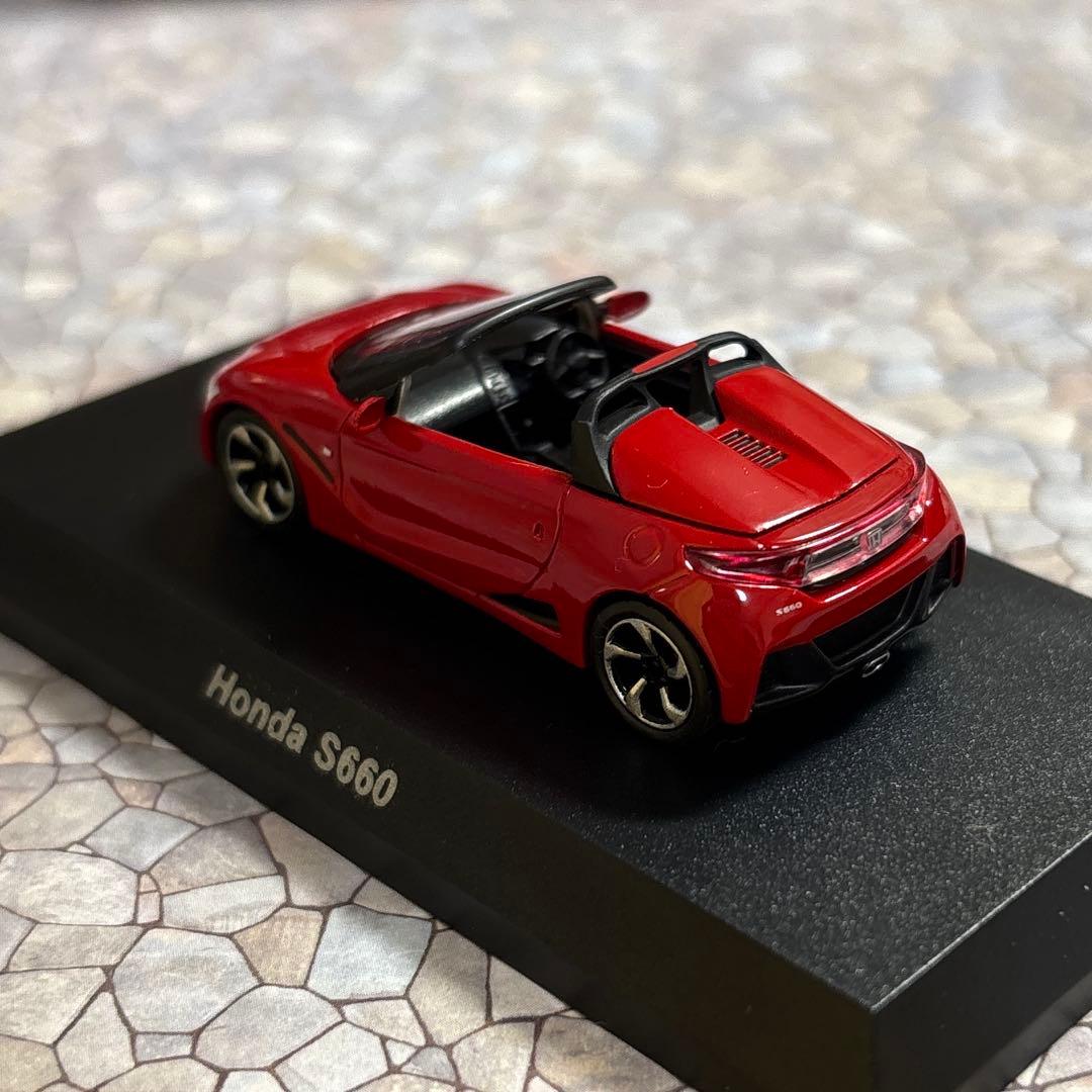 京商 1/64 ホンダ S660 レッド 外箱付き