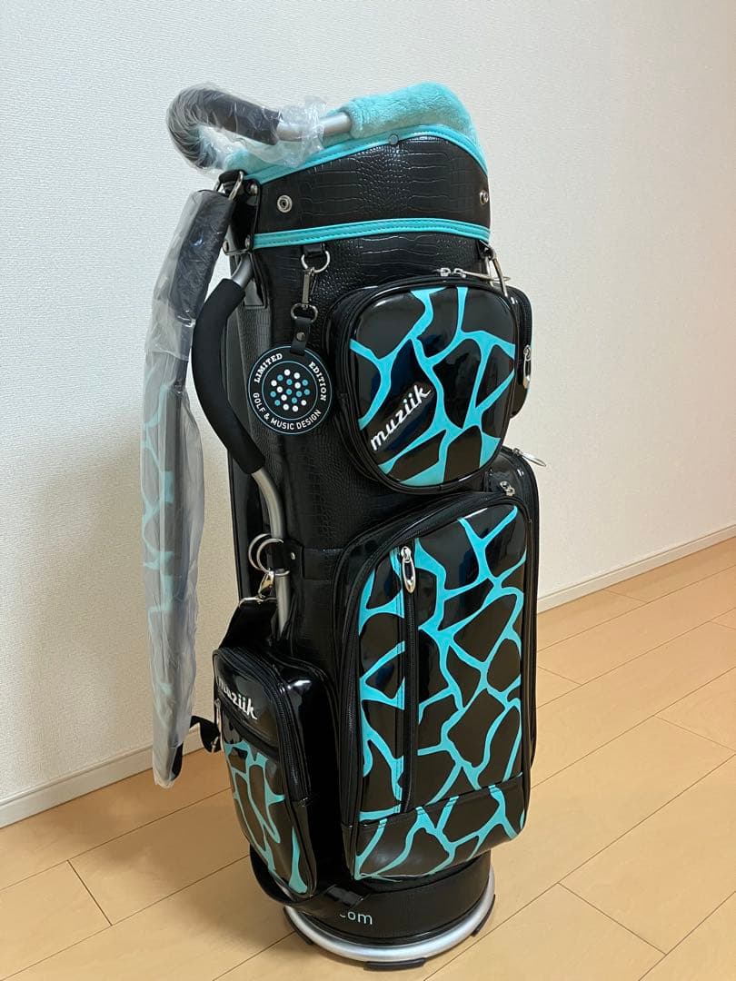 【超レア　限定品】ムジーク　ゴルフキャディバック　ターコイズグリーン