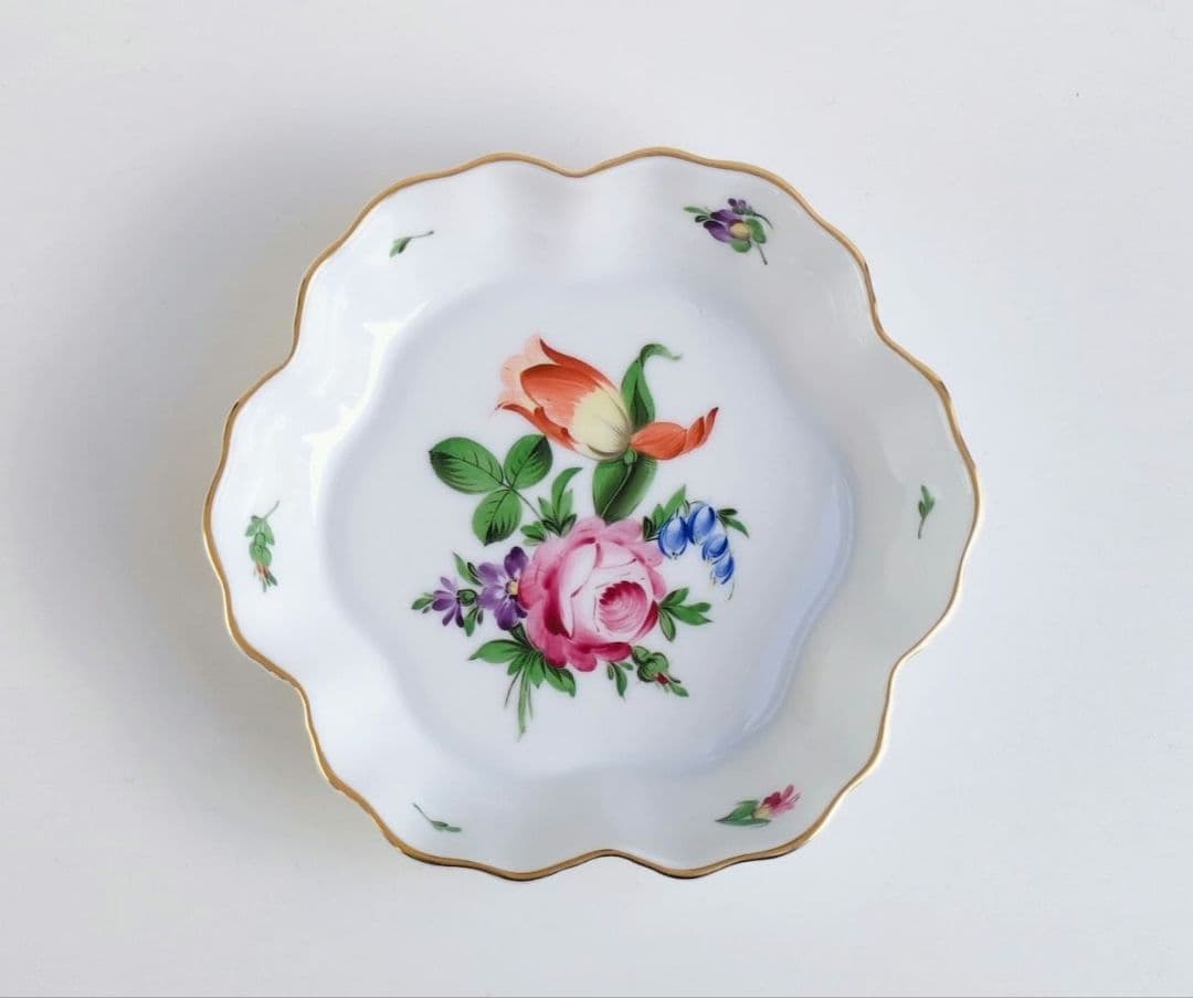 希少品✩ ヘレンド　チューリップの花束　クッキーディッシュ
