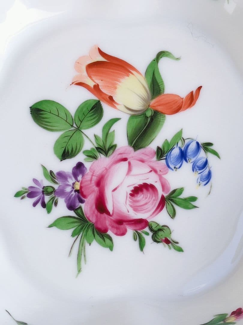 希少品✩ ヘレンド　チューリップの花束　クッキーディッシュ