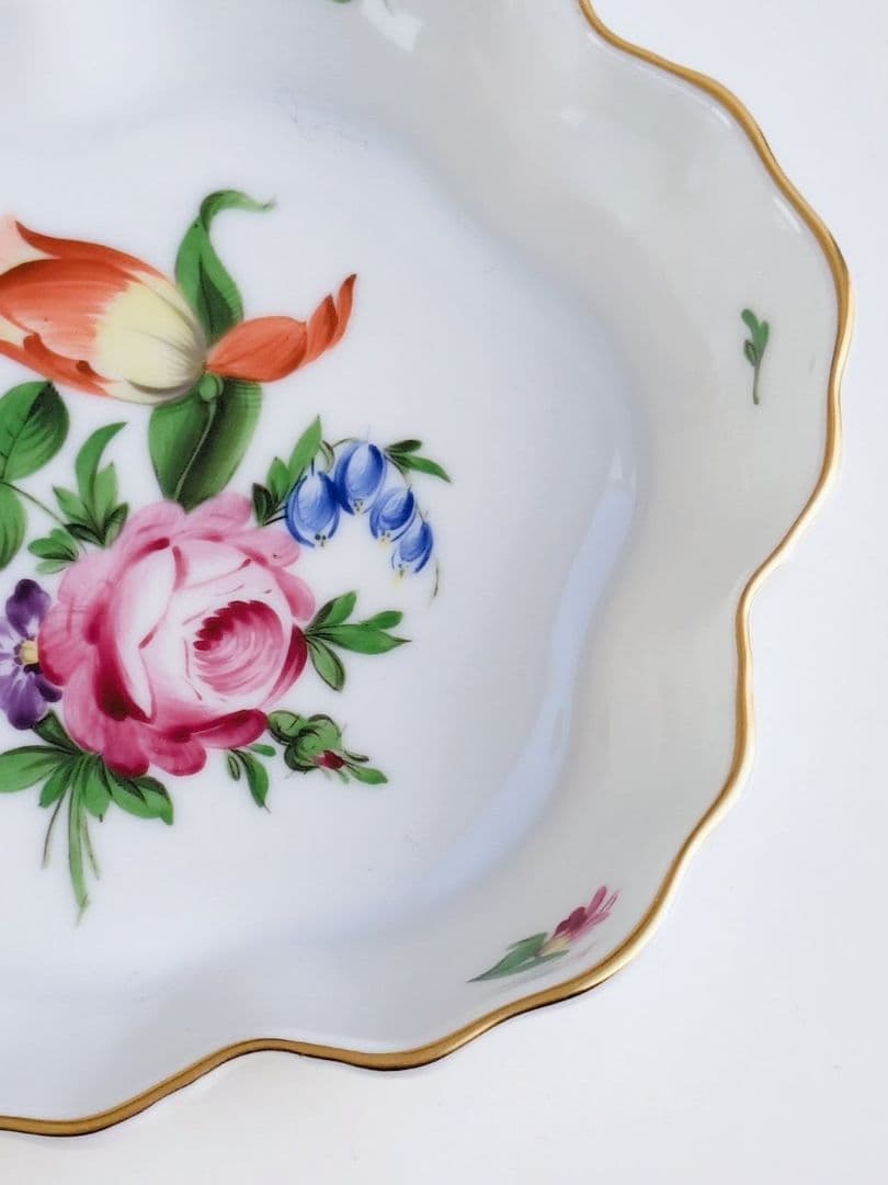 希少品✩ ヘレンド　チューリップの花束　クッキーディッシュ