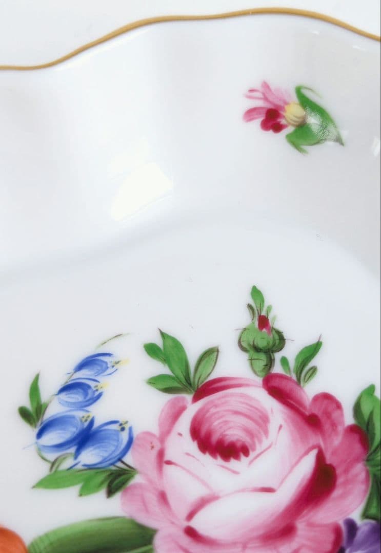 希少品✩ ヘレンド　チューリップの花束　クッキーディッシュ