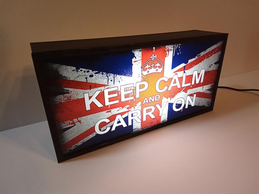 イギリス UK 宣伝 ポスター 文言 サイン 看板 置物 雑貨 ライトBOX