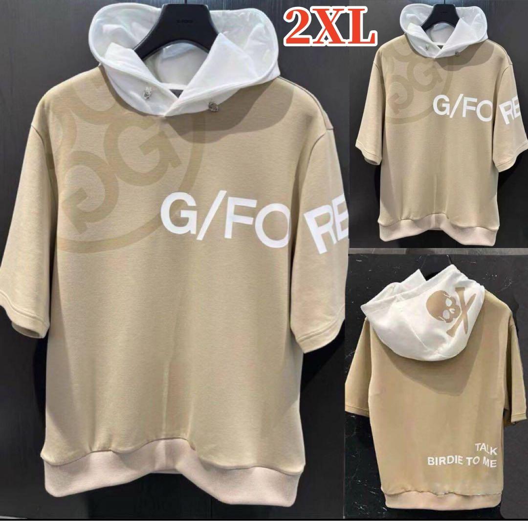 G/FORE 半袖 パーカー ジーフォア ゴルフ メンズ 【新品&2XL】