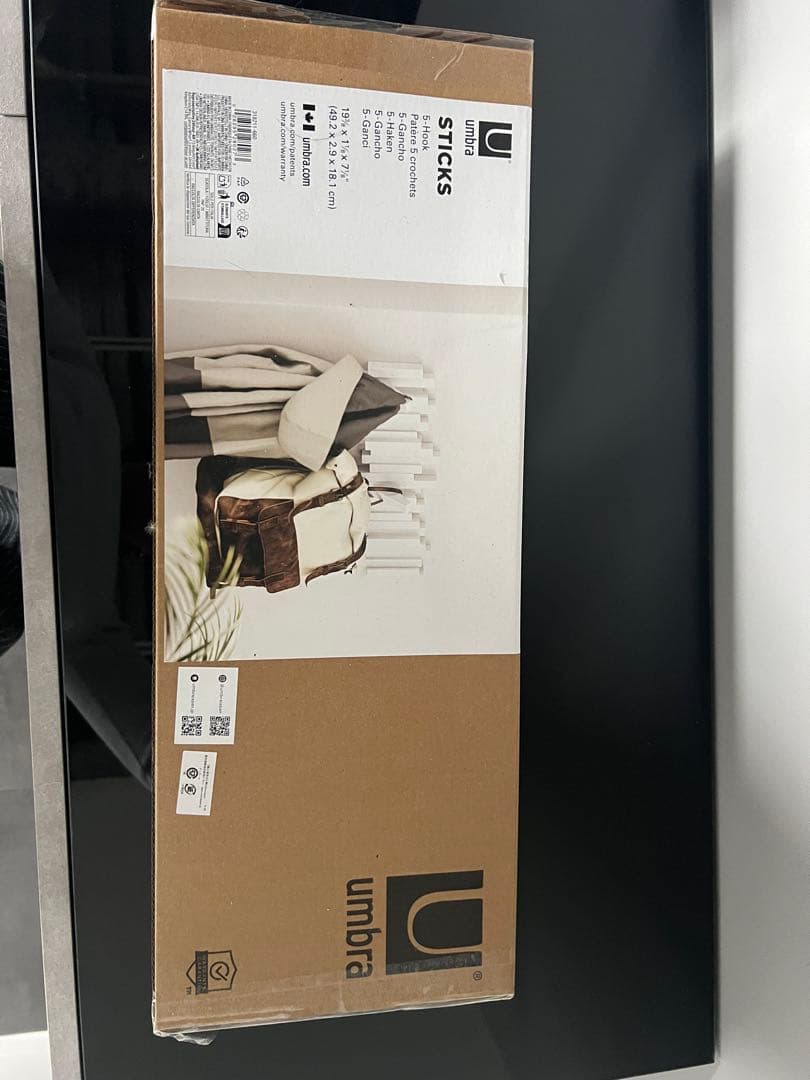 umbra STICKS MULTI HOOK 壁掛けフック ホワイト 収納２つ