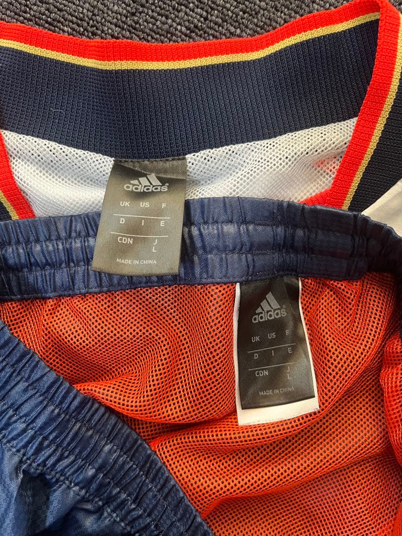 adidas ナイロン セットアップ Lサイズ