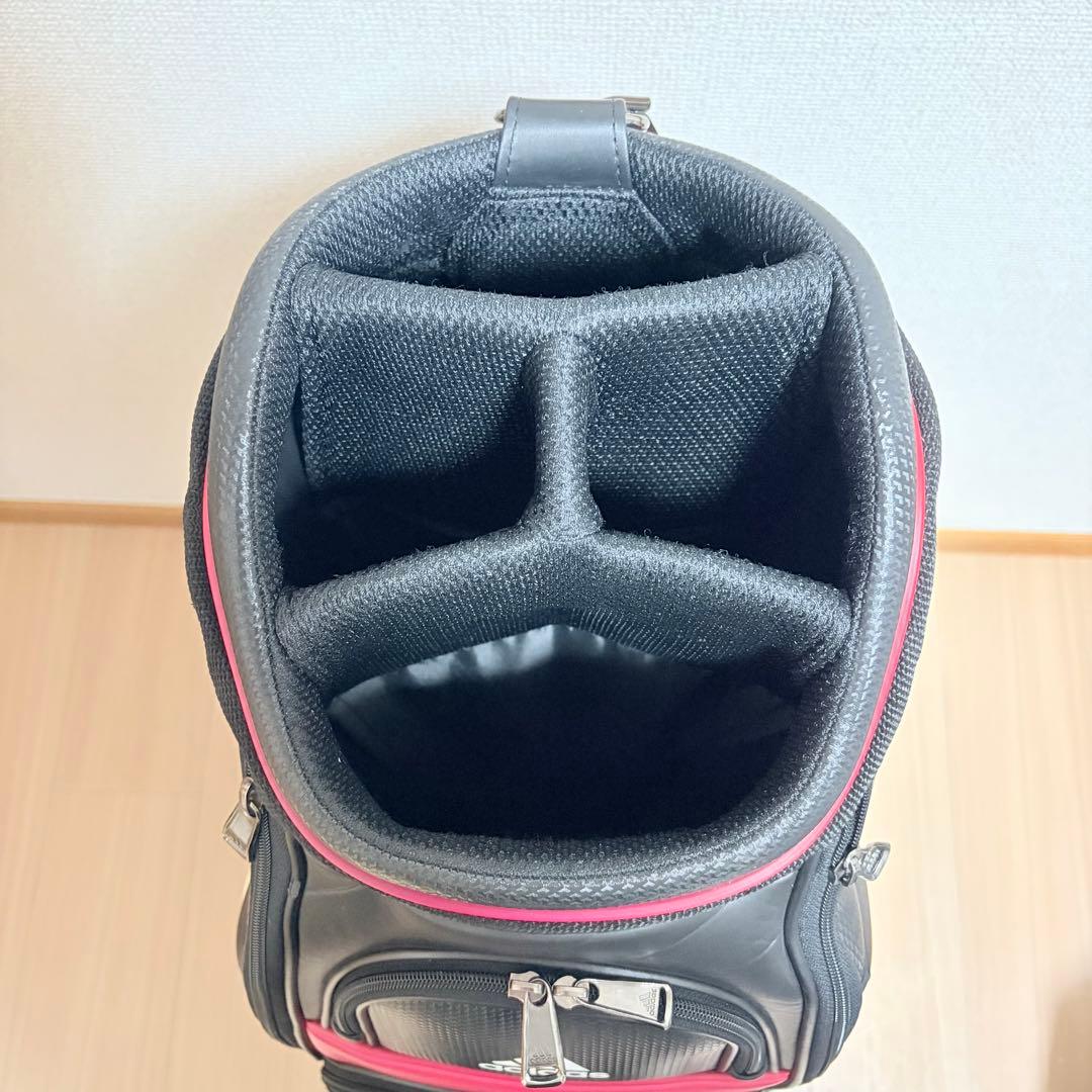 美品 アディダス ゴルフ adidas golf キャディバッグ 9.5型 黒
