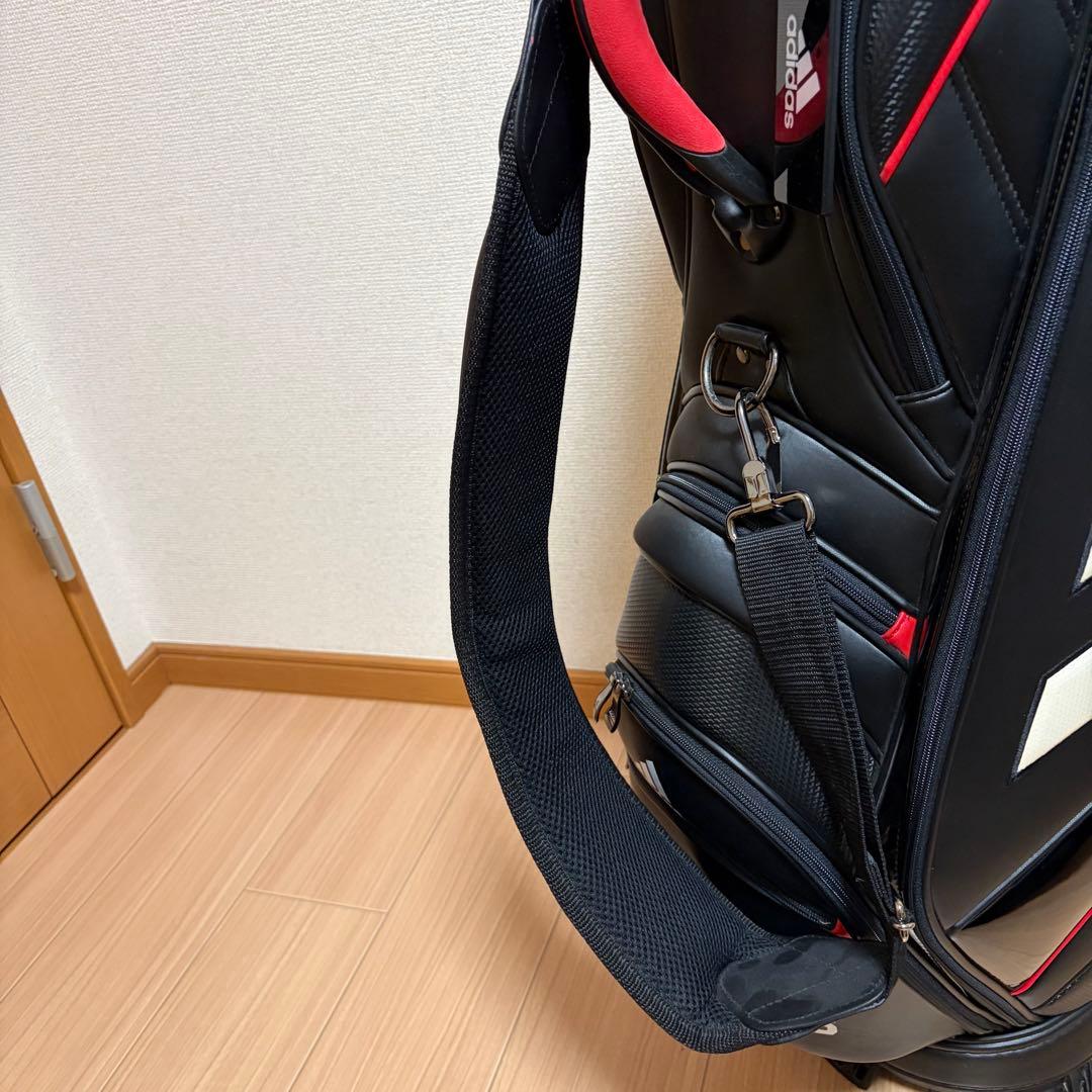 美品 アディダス ゴルフ adidas golf キャディバッグ 9.5型 黒