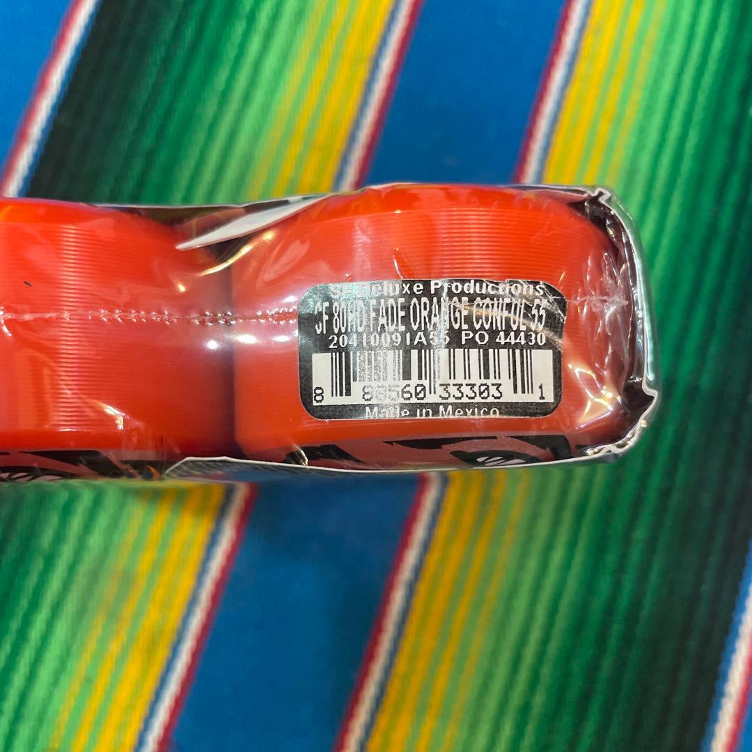 スケートボード SPITFIRE 80HD FADE ORANGE CONICAL FULL