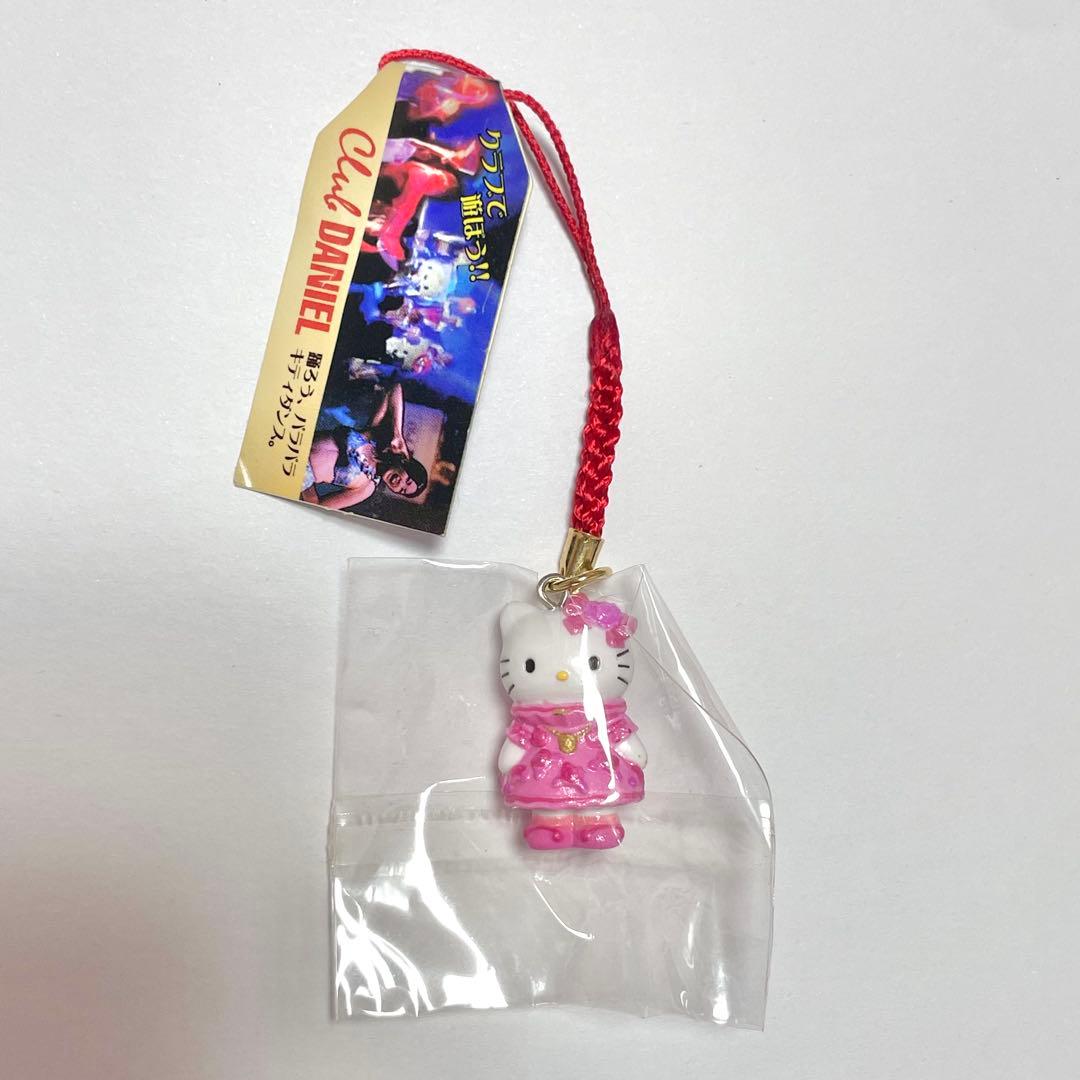 サンリオ キティ 根付け クラブダニエル ピンクドレス ストラップ