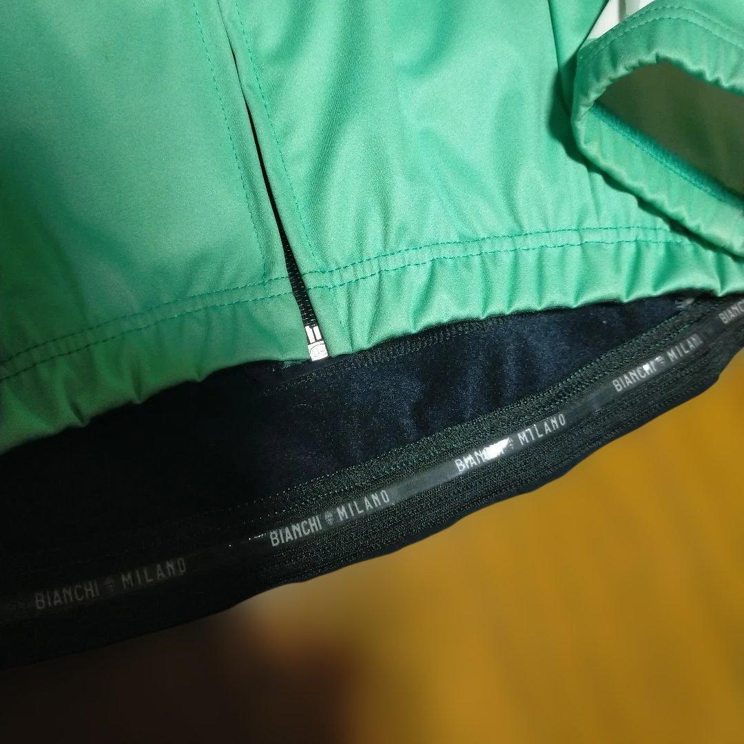 ほぼ未使用 Bianchi イタリア製 冬用 薄手 サイクルジャケット