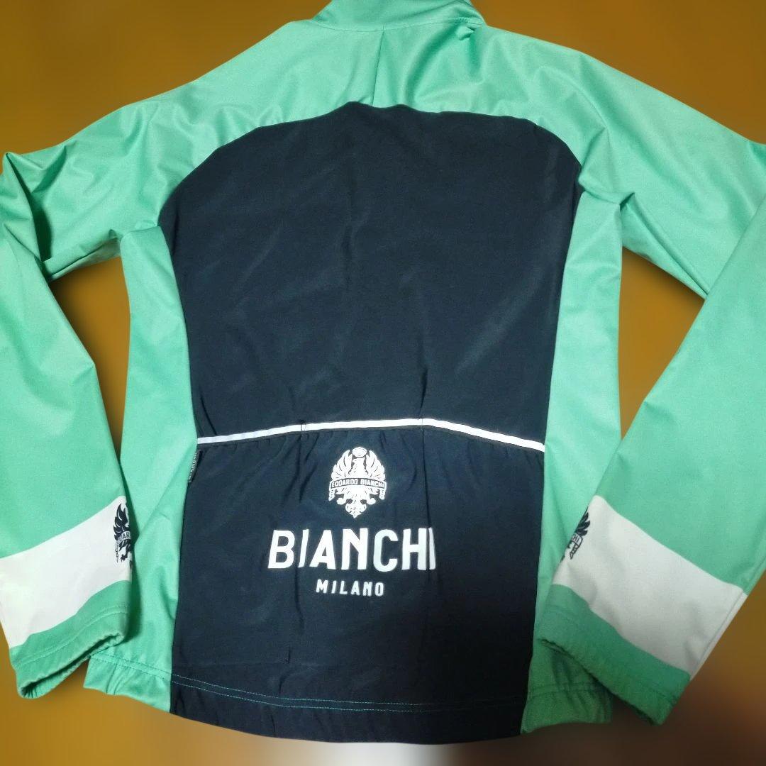 ほぼ未使用 Bianchi イタリア製 冬用 薄手 サイクルジャケット