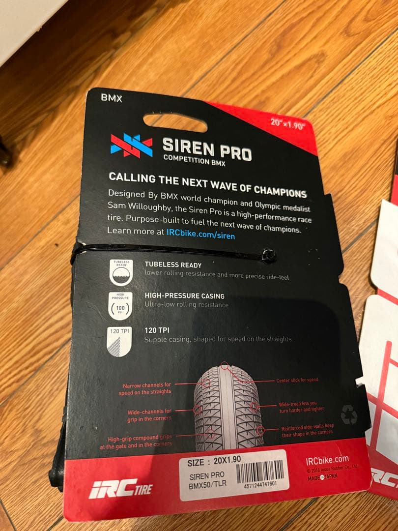 IRC SIREN PRO 20\" x 1.90\" BMXタイヤ 1セット