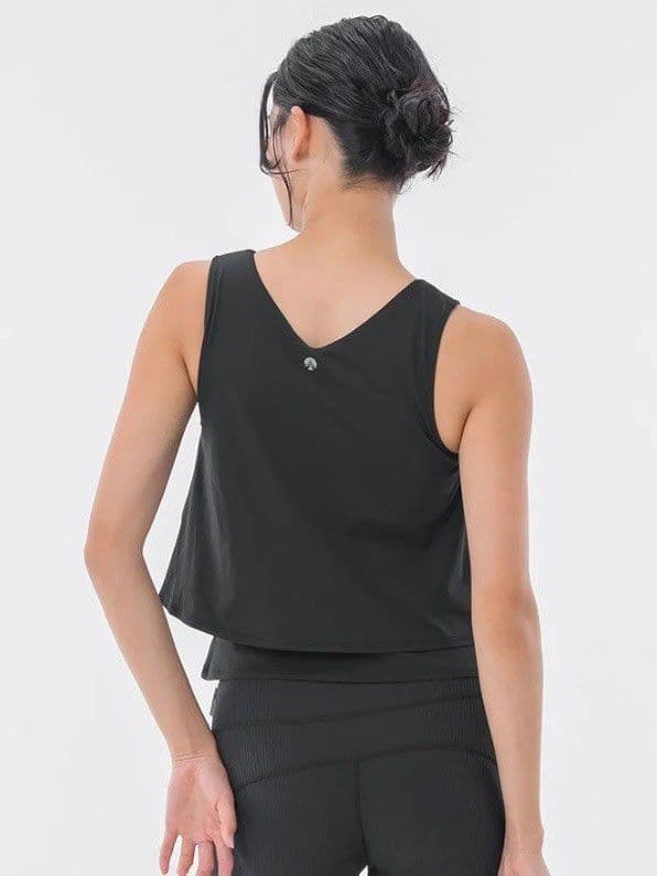 【新品】SUKALA カップ付きフレアタンクトップ ブラック S