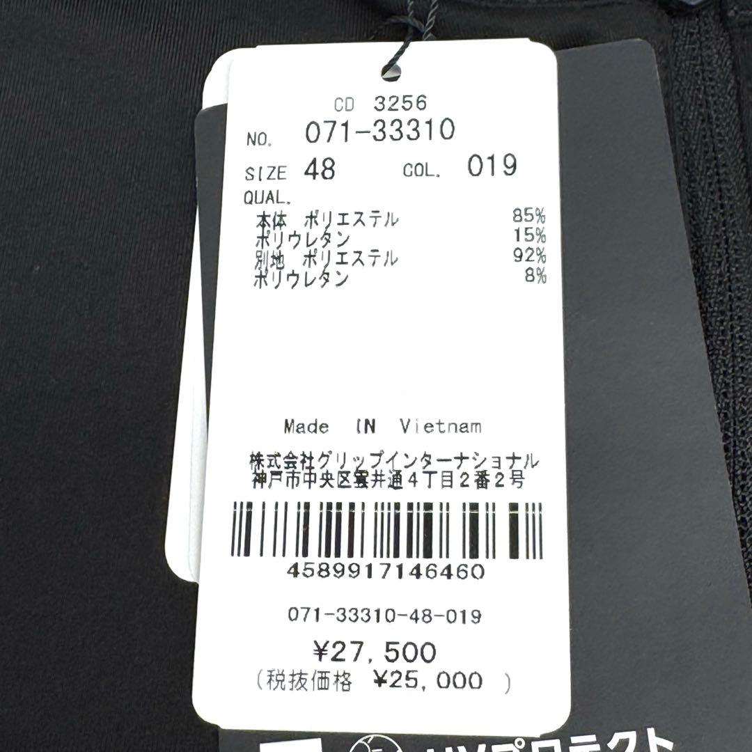 未使用　ジェイリンドバーグ ブラック ゴルフハーフジップシャツ 48 レイヤー